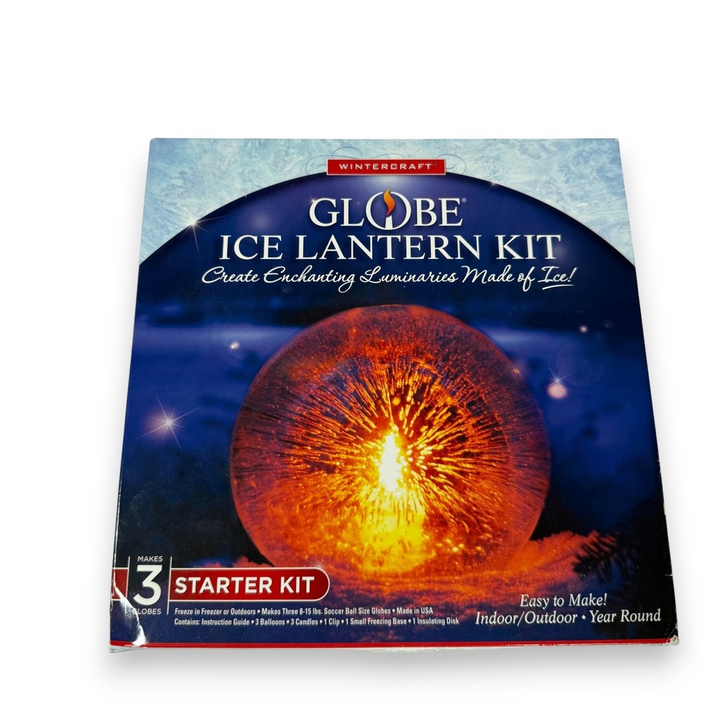 Globe Ice Lantern Kit Makes‎ 3 Easy DIY Luminaries Outdoor Year Round